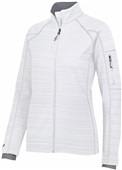 Womens Pocketed Inside & Outside Full Zip Jacket (Black,Carbon,Navy White) WHITE Pocket