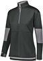 Womens Half Zip Pullover (Black,Forest,Graphite,Maroon,Navy,Royal,Red,White) BLACK/CARBON Pocket