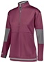 Womens Half Zip Pullover (Black,Forest,Graphite,Maroon,Navy,Royal,Red,White) MAROON/CARBON Pocket