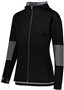 Womens Full Zip, Pocketed Hooded Jacket (Black,Graphite,Navy,Royal,Red,White) BLACK/CARBON Pocket