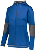 Womens Full Zip, Pocketed Hooded Jacket (Black,Graphite,Navy,Royal,Red,White) ROYAL/CARBON Pocket