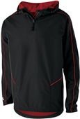 Adult Youth Front Pockets, Pullover Hoodie Jacket (Black,Carbon,Maroon,Navy,Royal,Red) BLACK/SCARLET Pocket
