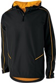 Adult Youth Front Pockets, Pullover Hoodie Jacket (Black,Carbon,Maroon,Navy,Royal,Red) BLACK/LIGHT GOLD Pocket