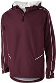 Adult Youth Front Pockets, Pullover Hoodie Jacket (Black,Carbon,Maroon,Navy,Royal,Red) MAROON/WHITE Pocket