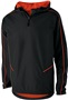 Adult Youth Front Pockets, Pullover Hoodie Jacket (Black,Carbon,Maroon,Navy,Royal,Red) BLACK/ORANGE Pocket