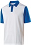  Adult 3-Button Heathered Polo Shirt (White w/Athletic,Black,Cardinal,Navy,Orange,Red) WHITE/ROYAL HEATHER Pocket