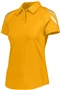 Womens 2-Snap Tagless Polo (Black,Carbon,Forest,Kelly,Gold,Maroon,Navy,Orange,Royal,Red,White) LIGHT GOLD Pocket