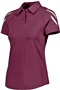 Womens 2-Snap Tagless Polo (Black,Carbon,Forest,Kelly,Gold,Maroon,Navy,Orange,Royal,Red,White) MAROON Pocket