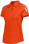 Womens 2-Snap Tagless Polo (Black,Carbon,Forest,Kelly,Gold,Maroon,Navy,Orange,Royal,Red,White) ORANGE Pocket