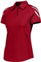 Womens 2-Snap Tagless Polo (Black,Carbon,Forest,Kelly,Gold,Maroon,Navy,Orange,Royal,Red,White) SCARLET Pocket