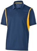 Adult Polo Shirt (Black,Carbon,Forest,Kelly,Maroon,Navy,Orange,Purple,Royal,Red,White) NAVY/ LIGHT GOLD Pocket