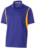Adult Polo Shirt (Black,Carbon,Forest,Kelly,Maroon,Navy,Orange,Purple,Royal,Red,White) PURPLE/ LIGHT GOLD Pocket