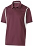 Adult Polo Shirt (Black,Carbon,Forest,Kelly,Maroon,Navy,Orange,Purple,Royal,Red,White) MAROON/ WHITE Pocket