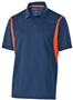Adult Polo Shirt (Black,Carbon,Forest,Kelly,Maroon,Navy,Orange,Purple,Royal,Red,White) NAVY/ ORANGE Pocket