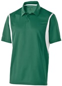 Adult Polo Shirt (Black,Carbon,Forest,Kelly,Maroon,Navy,Orange,Purple,Royal,Red,White) FOREST/ WHITE Pocket