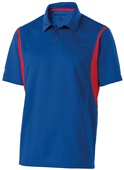 Adult Polo Shirt (Black,Carbon,Forest,Kelly,Maroon,Navy,Orange,Purple,Royal,Red,White) ROYAL/ SCARLET Pocket