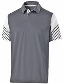 Holloway Adult Arc Polo 222548 CARBON/ WHITE Pocket