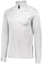  Adult Lightweight Heather 1/4 Zip Pullover (BK,Forest,Maroon,Navy,Orange,Purple,Royal,Red,White) WHITE HEATHER Pocket