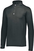 Adult Lightweight Heather 1/4 Zip Pullover (BK,Forest,Maroon,Navy,Orange,Purple,Royal,Red,White) BLACK Pocket