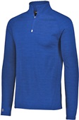  Adult Lightweight Heather 1/4 Zip Pullover (BK,Forest,Maroon,Navy,Orange,Purple,Royal,Red,White) ROYAL HEATHER Pocket