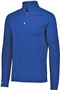  Adult Lightweight Heather 1/4 Zip Pullover (BK,Forest,Maroon,Navy,Orange,Purple,Royal,Red,White) ROYAL HEATHER Pocket
