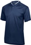 Adult, Side Vented, Low Profile Rib Collar, 50+UPF Polo Shirt NAVY/WHITE Pocket