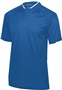 Adult, Side Vented, Low Profile Rib Collar, 50+UPF Polo Shirt ROYAL/WHITE Pocket