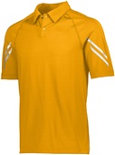 Adult 2-Snap Polo Shirt (Black,Carbon,Forest,Kelly,Gold,Maroon,Navy,Orange,Royal,Red,White) LIGHT GOLD Pocket
