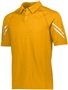  Adult 2-Snap Polo Shirt (Black,Carbon,Forest,Kelly,Gold,Maroon,Navy,Orange,Royal,Red,White) LIGHT GOLD Pocket