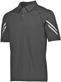 Adult 2-Snap Polo Shirt (Black,Carbon,Forest,Kelly,Gold,Maroon,Navy,Orange,Royal,Red,White) BLACK Pocket