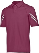 Adult 2-Snap Polo Shirt (Black,Carbon,Forest,Kelly,Gold,Maroon,Navy,Orange,Royal,Red,White) MAROON Pocket