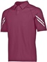  Adult 2-Snap Polo Shirt (Black,Carbon,Forest,Kelly,Gold,Maroon,Navy,Orange,Royal,Red,White) MAROON Pocket