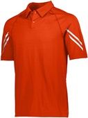 Adult 2-Snap Polo Shirt (Black,Carbon,Forest,Kelly,Gold,Maroon,Navy,Orange,Royal,Red,White) ORANGE Pocket