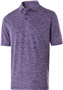  Adult Heather Polo Shirt (Forest,Graphite,Navy,Orange,Purple) PURPLE HEATHER Pocket