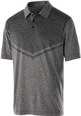 Adult Dry Toinal Heather Polo Shirt BLACK HEATHER Pocket