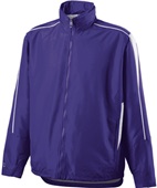 Adult Youth Pocketed Full Zip Hooded Jacket (Black,Forest,Maroon,Navy,Royal) PURPLE/WHITE Pocket