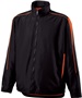 Adult Youth Pocketed Full Zip Hooded Jacket (Black,Forest,Maroon,Navy,Royal) BLACK/ORANGE Pocket