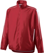  Adult Youth Pocketed Full Zip Hooded Jacket (AS, YS -Navy), (YXL -Maroon) SCARLET/WHITE Pocket