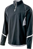 Holloway Agil-Knit Tenacity Pullover Adult 229124 BLACK/WHITE/WHITE PRINT Pocket