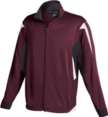 Adult Youth Ziped Pockets,Full-Zip Jacket (Black,Forest,Maroon,Navy,Royal,Red) MAROON/BLACK/WHITE Pocket