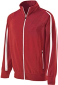 Adult & Youth Full Zip w/Zip Pockets Jacket (Black,Brown,Forest,Graphite,Maroon,Navy,Royal,Red) SCARLET/WHITE Pocket