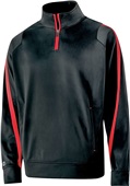 Adult Youth Pullover Jacket (Black,Brown,Forest,Graphite,Maroon,Navy,Royal,Red) BLACK/SCARLET Pocket