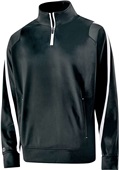 Adult Youth Pullover Jacket (Black,Brown,Forest,Graphite,Maroon,Navy,Royal,Red) BLACK/WHITE Pocket