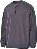 Holloway Youth Bionic 1/4 Zip Pullover Jacket 229227 CARBON/DARK GREEN Pocket