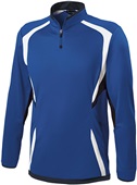  Youth, Zip Pockets, Flex-Sof 1/4 Zip Pullover ROYAL/BLACK/WHITE Pocket