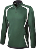  Youth, Zip Pockets, Flex-Sof 1/4 Zip Pullover FOREST/BLACK/WHITE Pocket