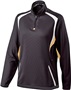 Womens 1/4 Zip Pullover (Black,Forest,Maroon,Navy,Purple,Royal,Red) BLACK/VEGAS GOLD/WHITE Pocket