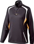 Womens 1/4 Zip Pullover (Black,Forest,Maroon,Navy,Purple,Royal,Red) BLACK/LIGHT GOLD/WHITE Pocket