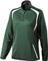 Womens 1/4 Zip Pullover (Black,Forest,Maroon,Navy,Purple,Royal,Red) FOREST/BLACK/WHITE Pocket
