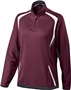 Womens 1/4 Zip Pullover (Black,Forest,Maroon,Navy,Purple,Royal,Red) MAROON/BLACK/WHITE Pocket